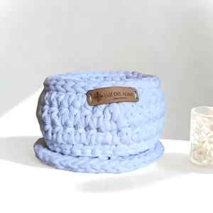 canasta pequeña redonda con posa vasos