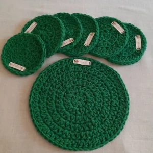 centro de mesa y posa vasos