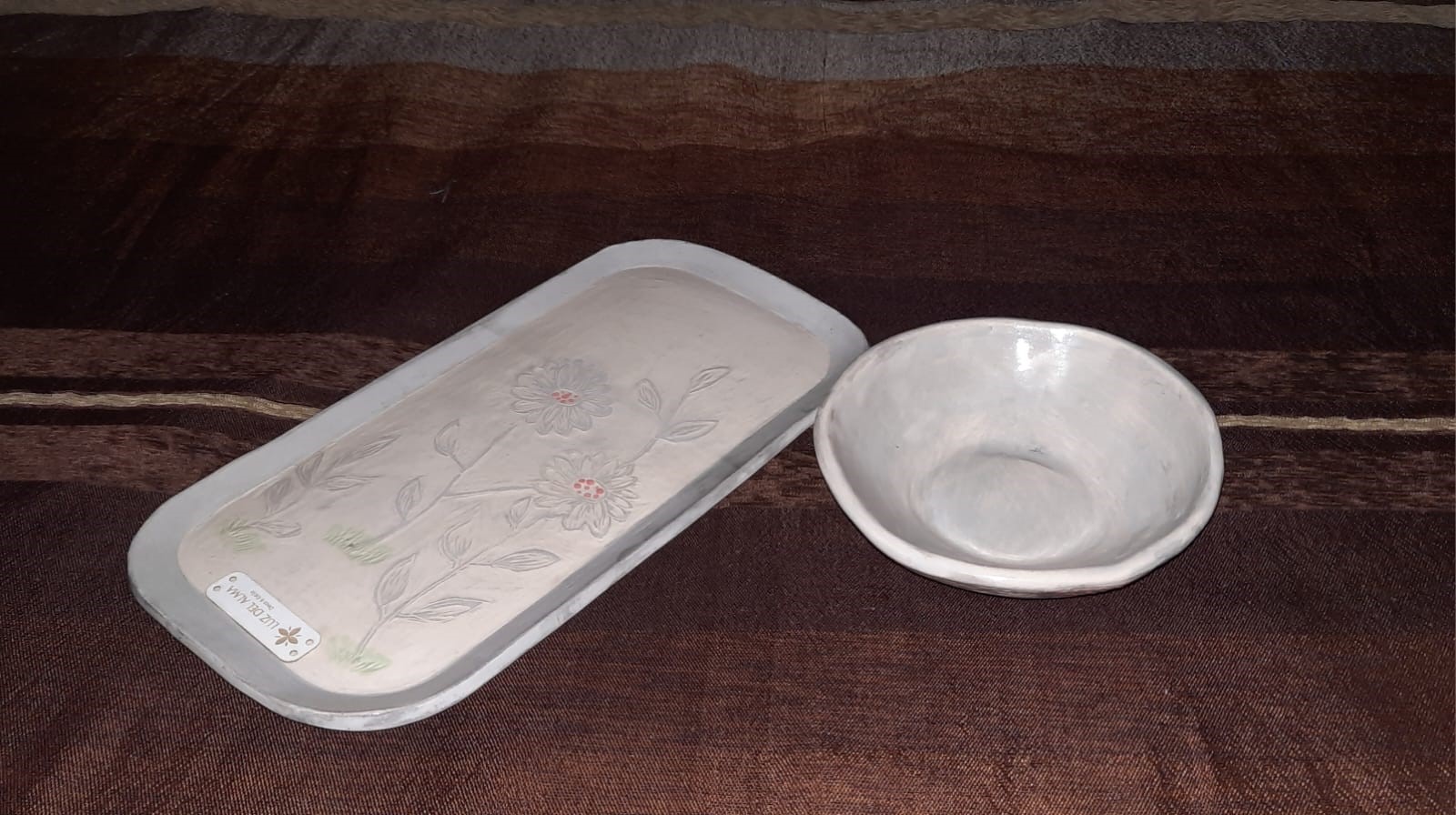Bandeja y Bols en Cerámica